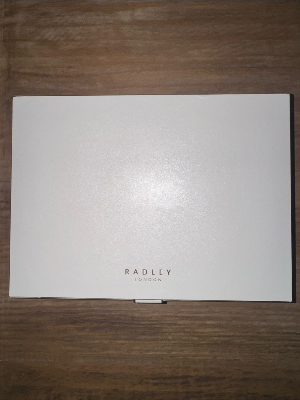 Radley London Cream Box with Rose Gold Logo. Faux Leather. NWOT